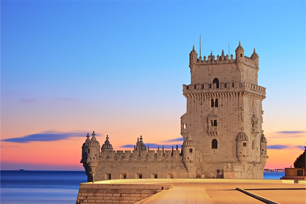 Tower of Belem (Torre de Belem), on sunset, Lisbon, Portugal