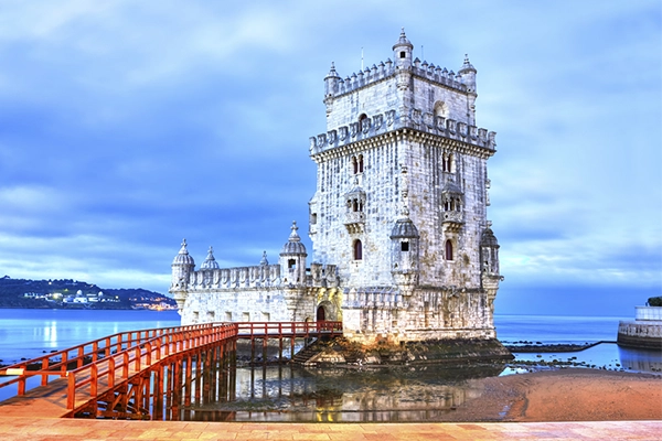 Belem Tower on the Tagus River, Lisbon, Portugal
